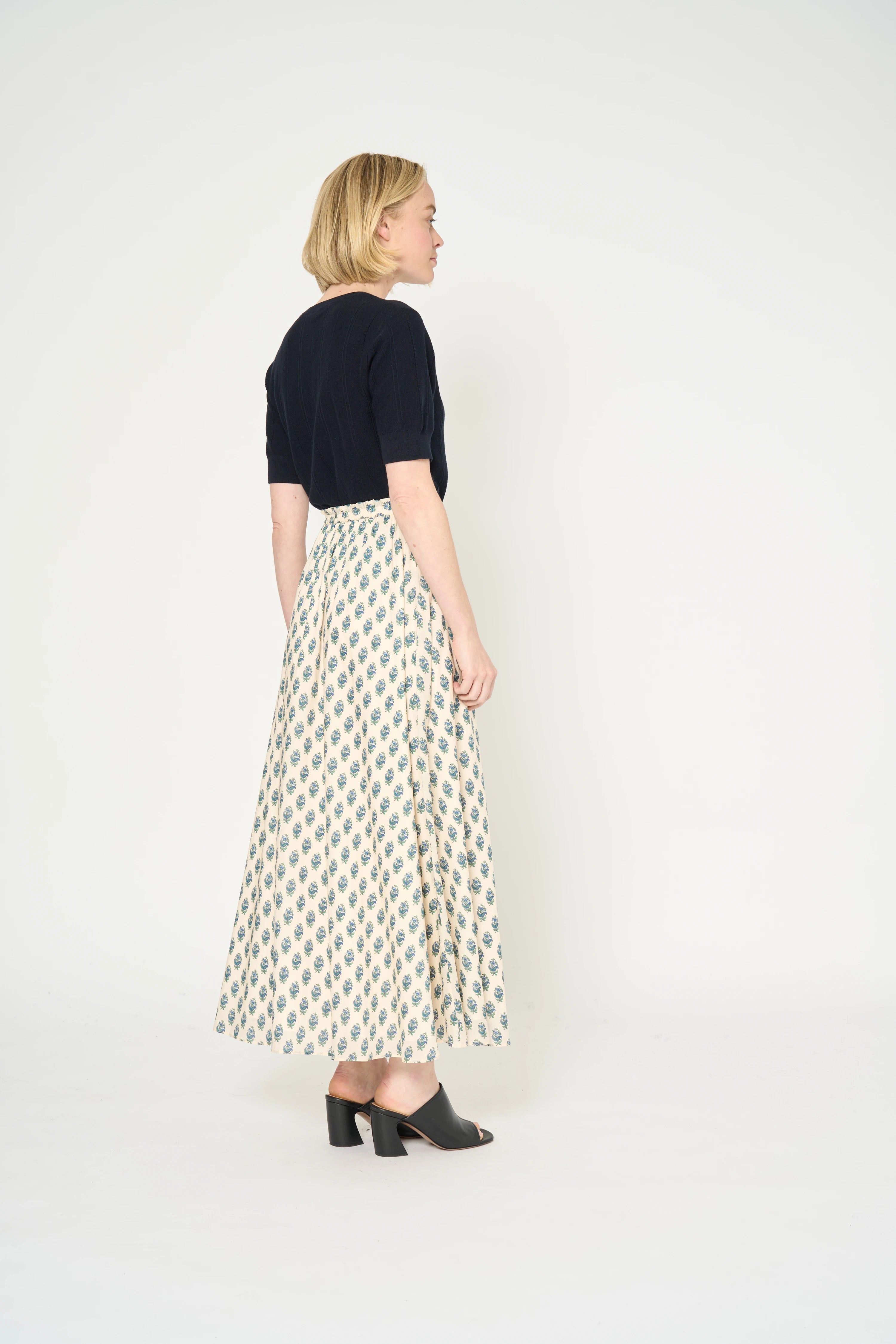 JUPE VIOLETTE - PRINT PROVENCE GREEN