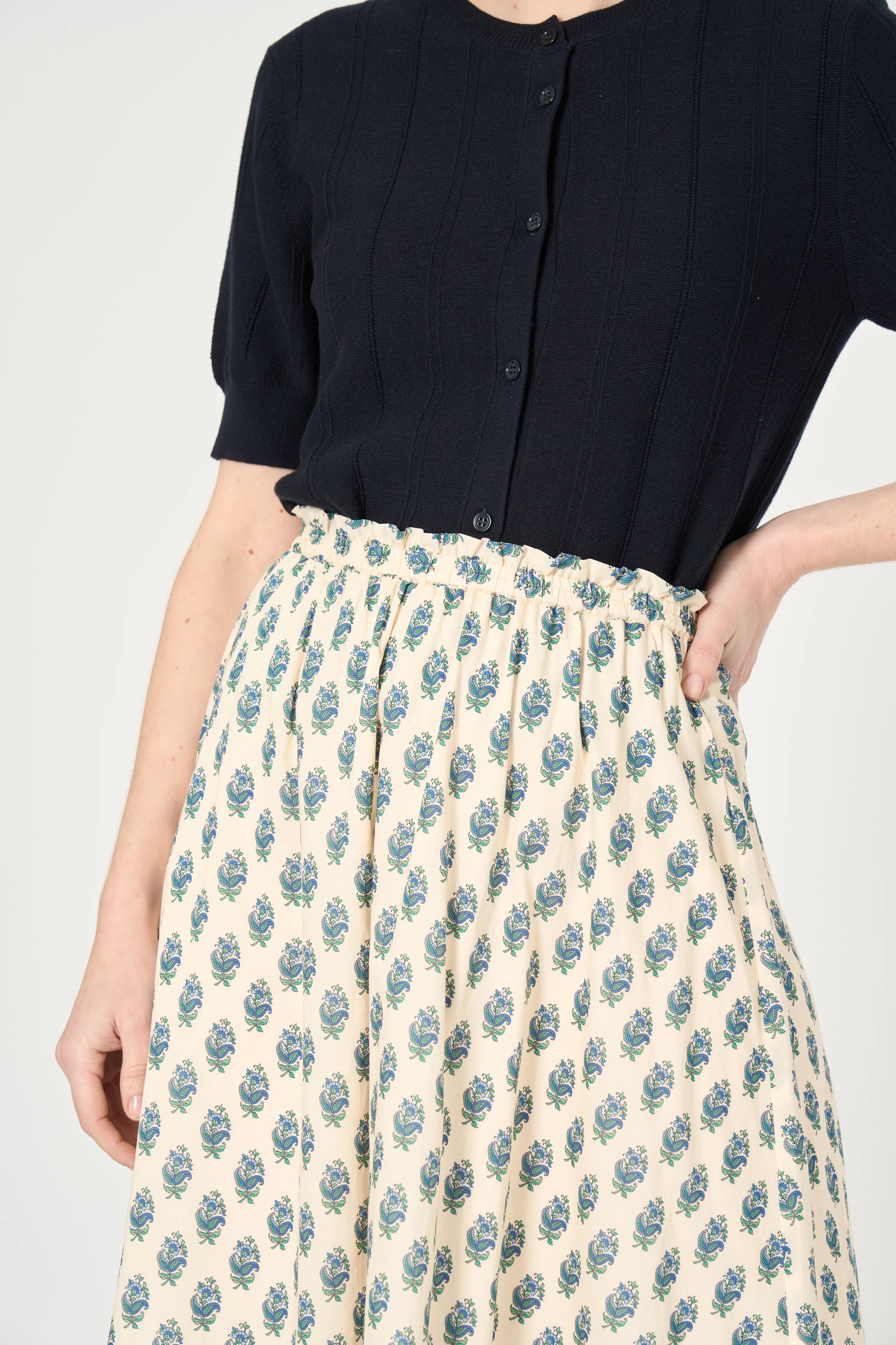 JUPE VIOLETTE - PRINT PROVENCE GREEN
