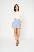 SHORT SAMUEL - BLEU GRIS
