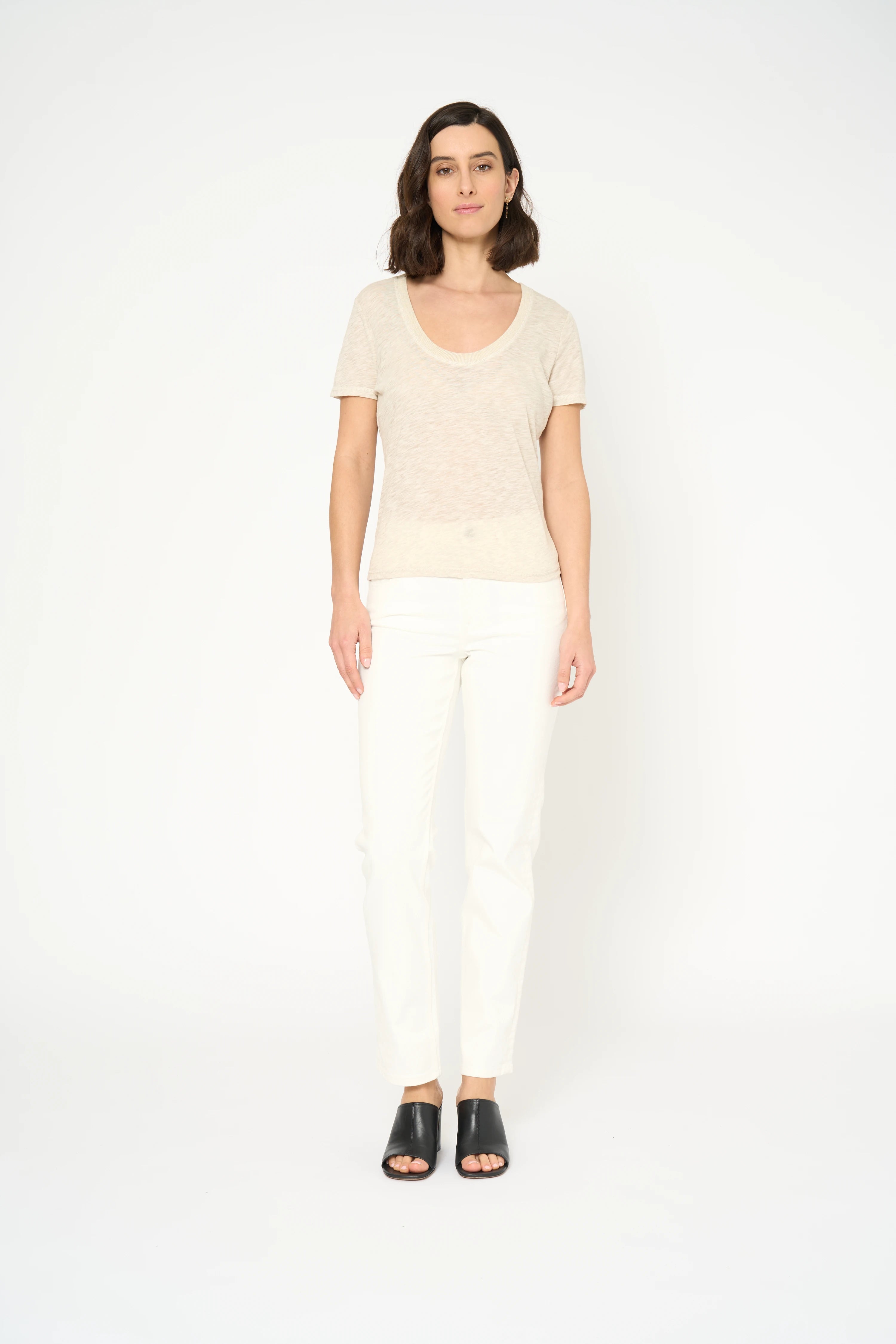 TSHIRT TYA - BEIGE CHINE