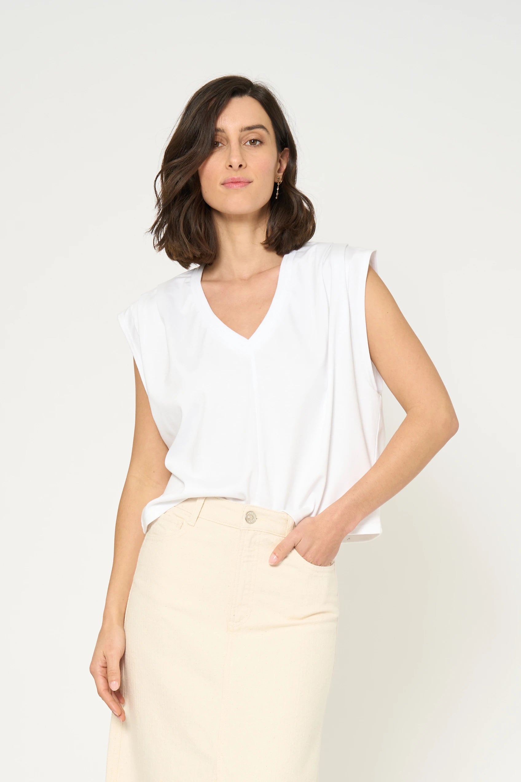 TSHIRT TANIS - BLANC