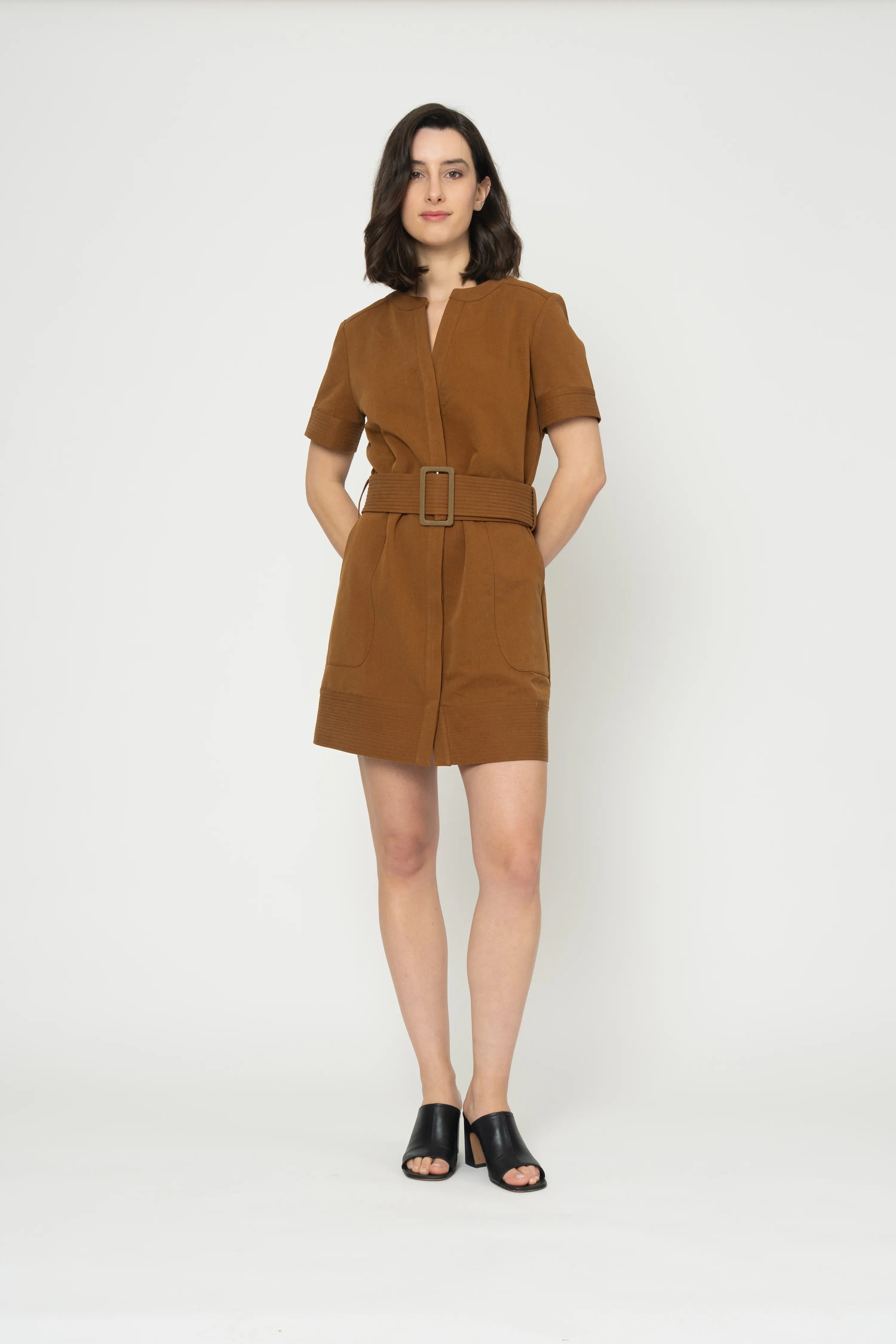 ROBE SADIE - TABAC