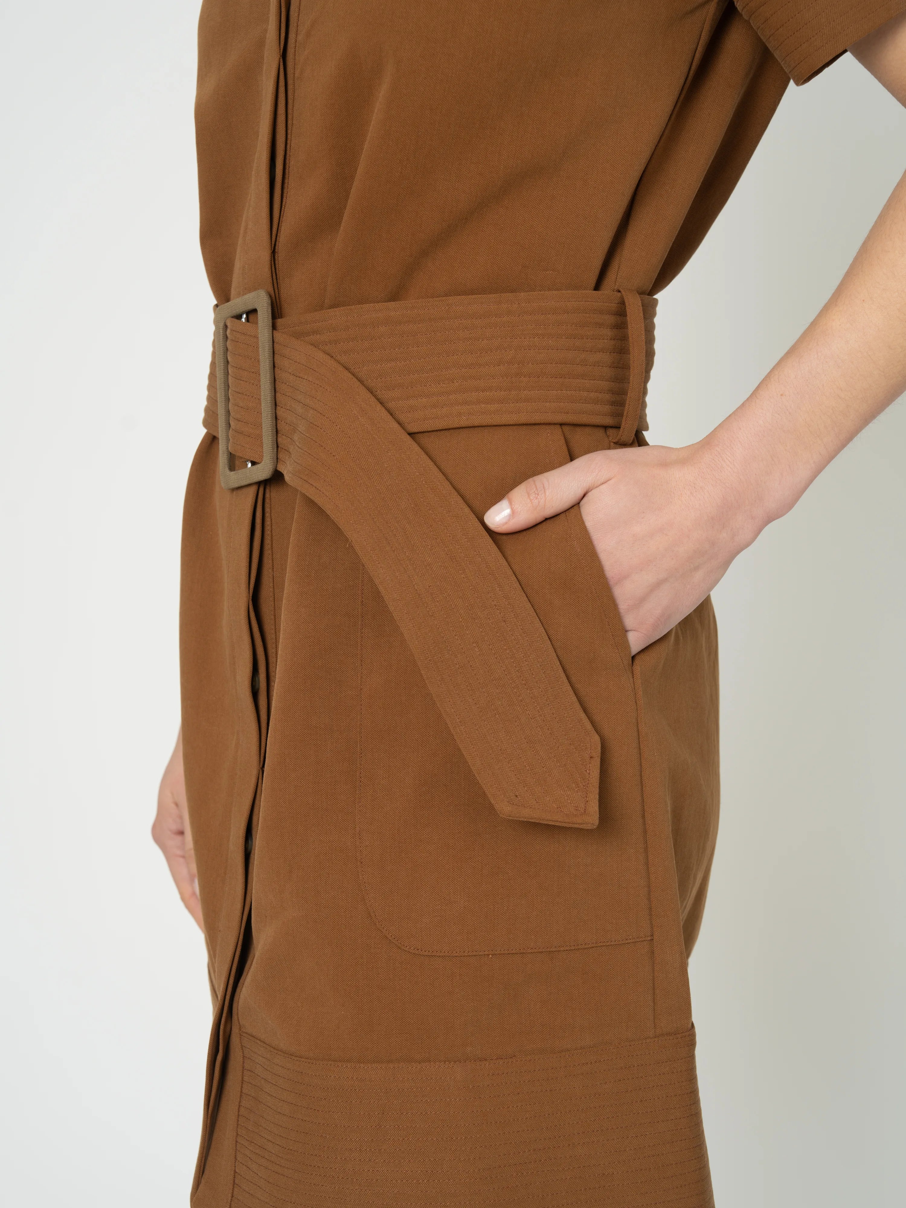 ROBE SADIE - TABAC