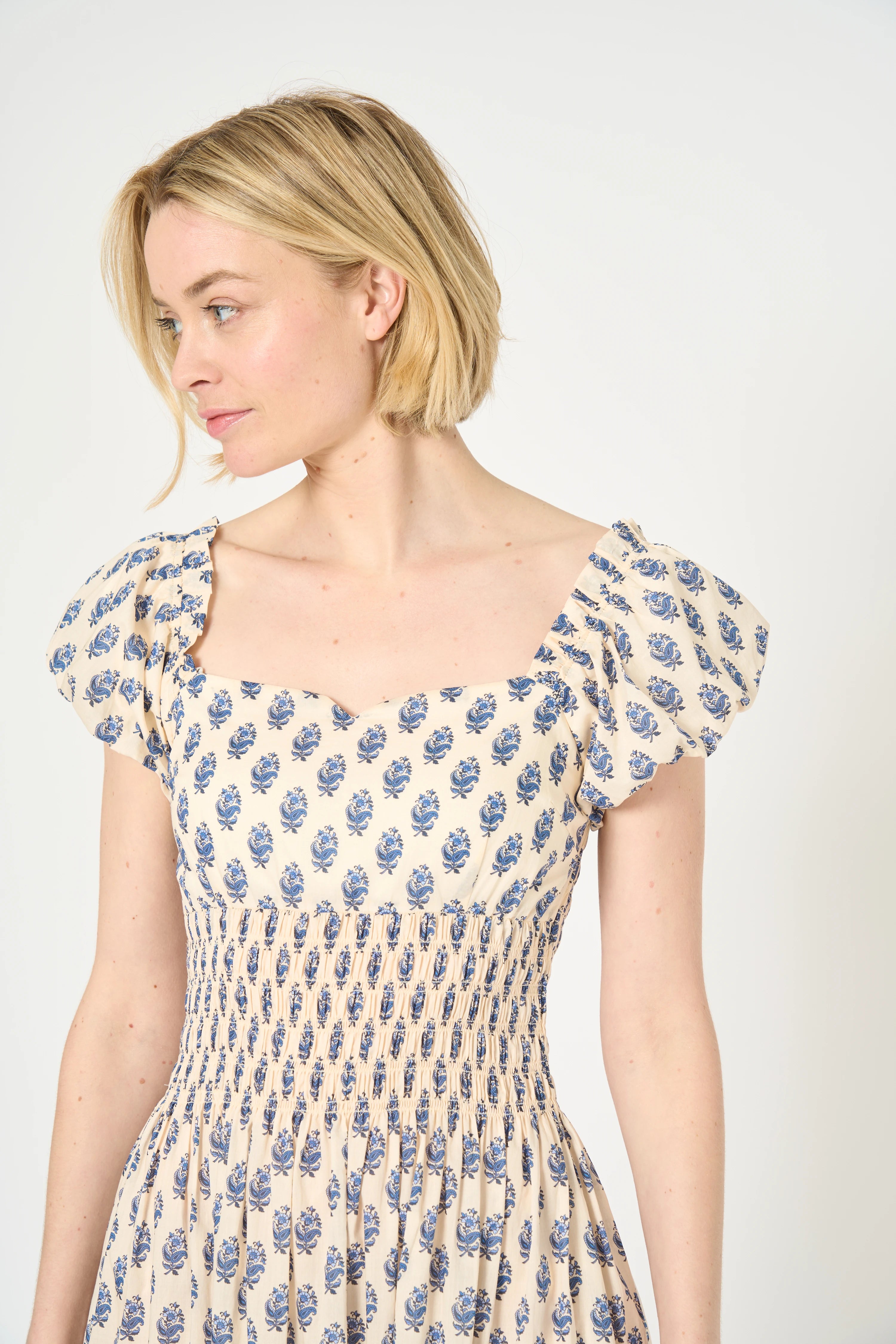 ROBE SOAN - PRINT PROVENCE BLUE