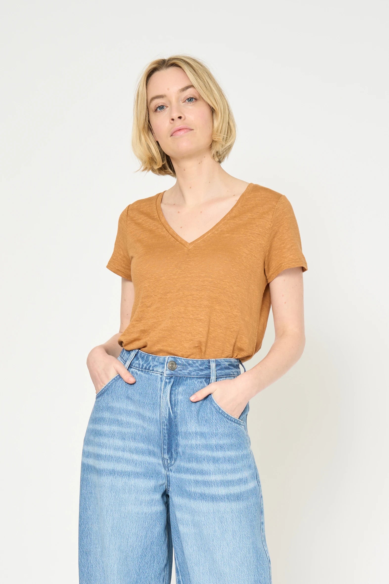 TSHIRT TANISHA - CAMEL