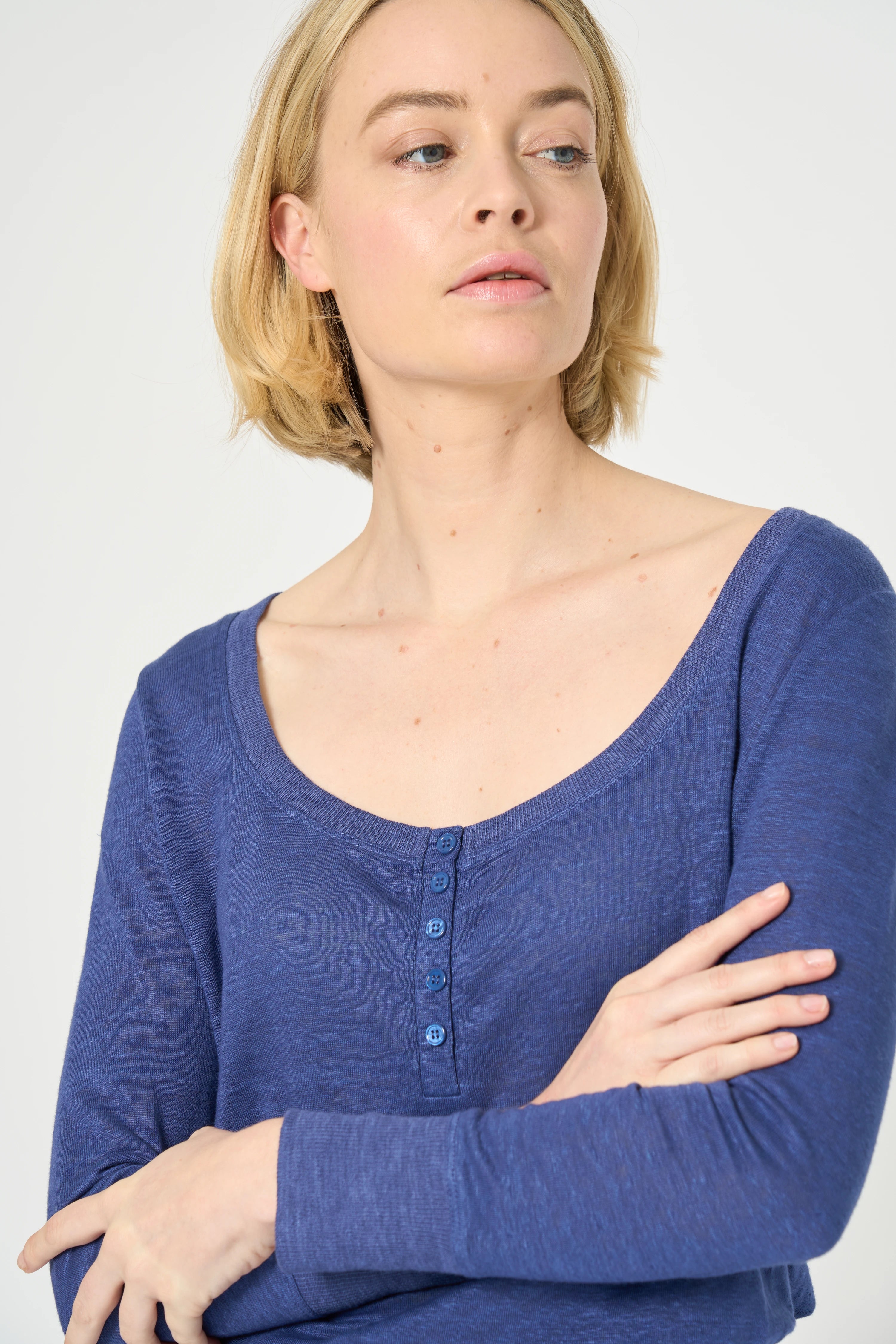 TSHIRT TALINE - BLEU ROI