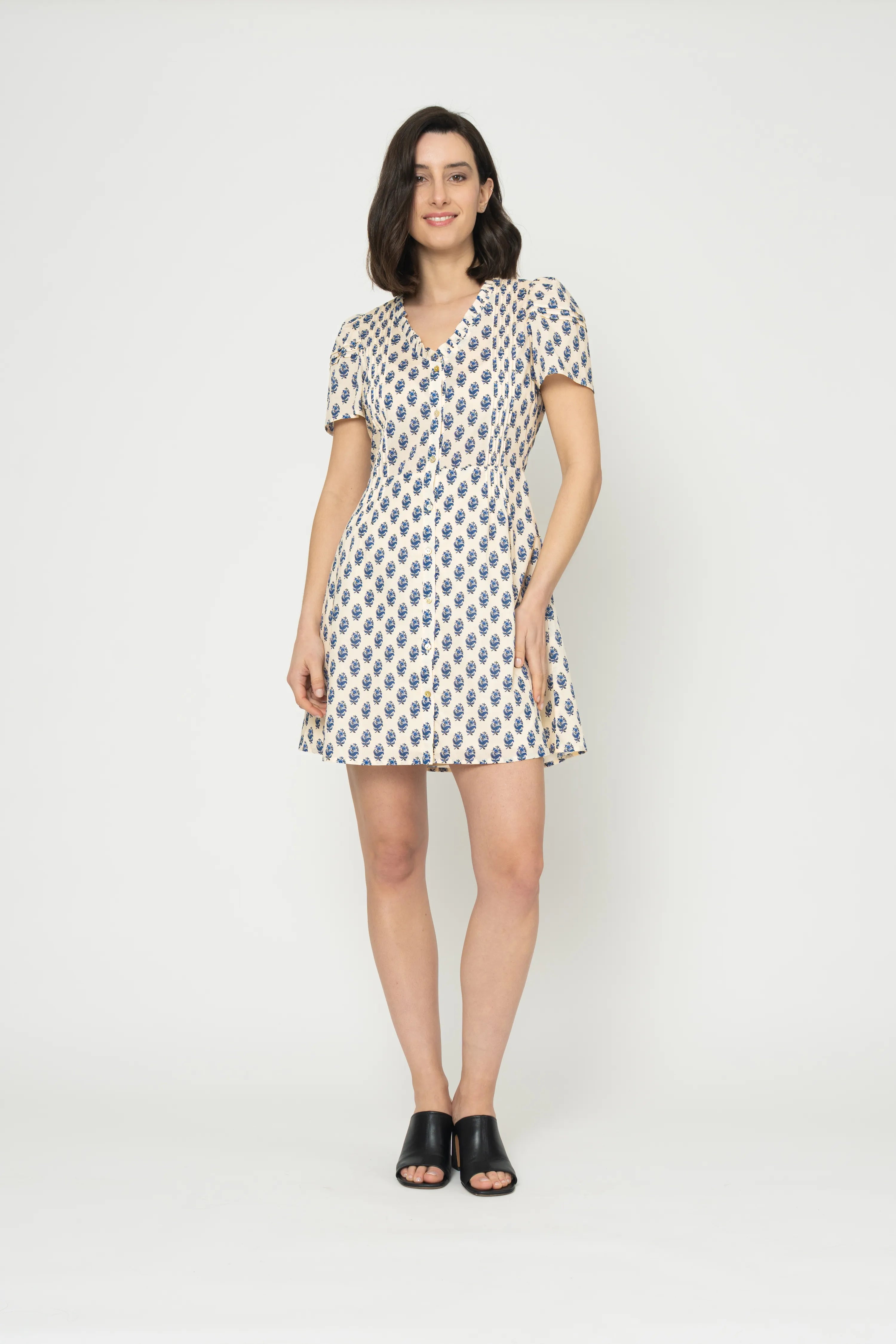 ROBE SOLYNE - PRINT PROVENCE BLUE