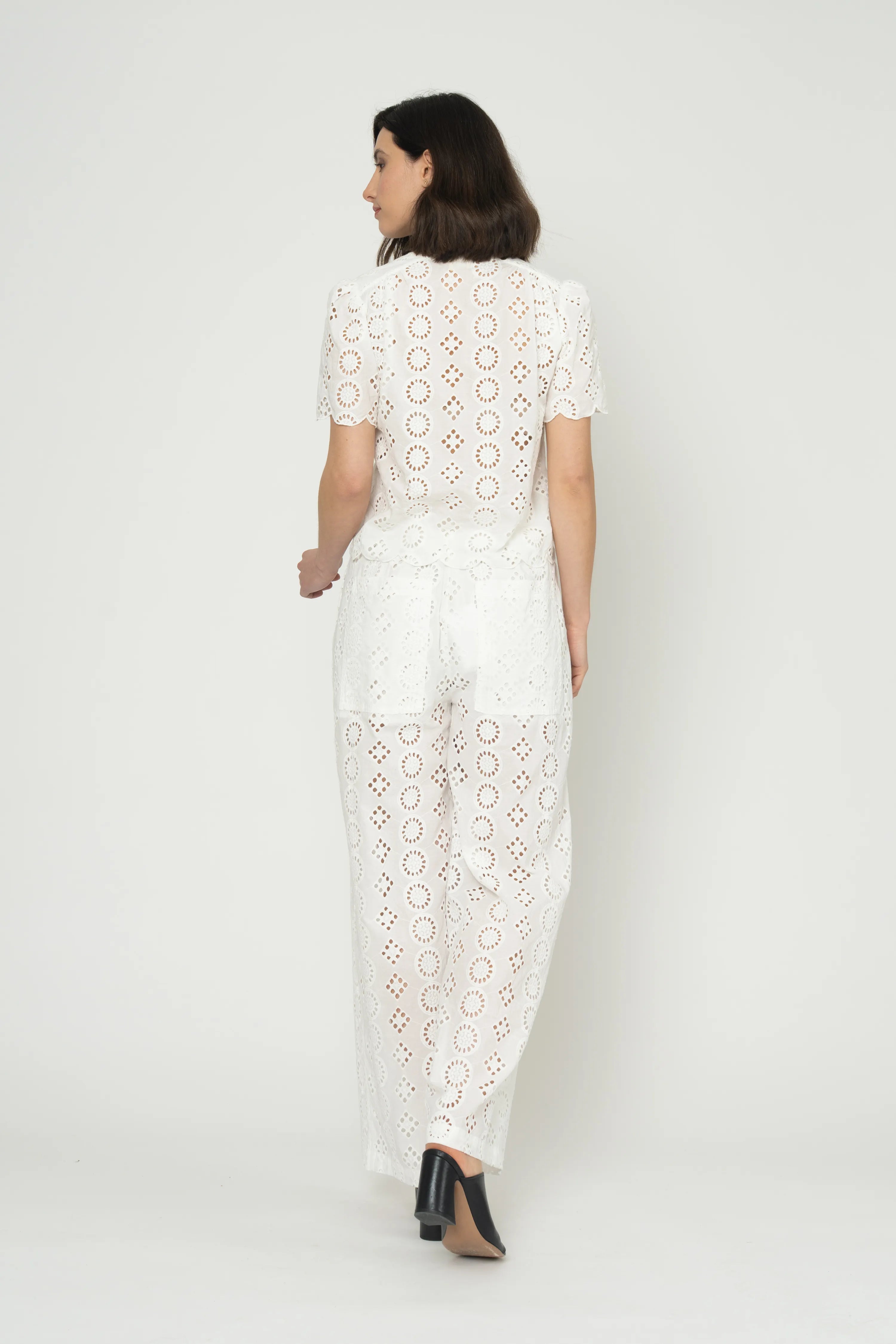 PANTALON BARBARA - BLANC