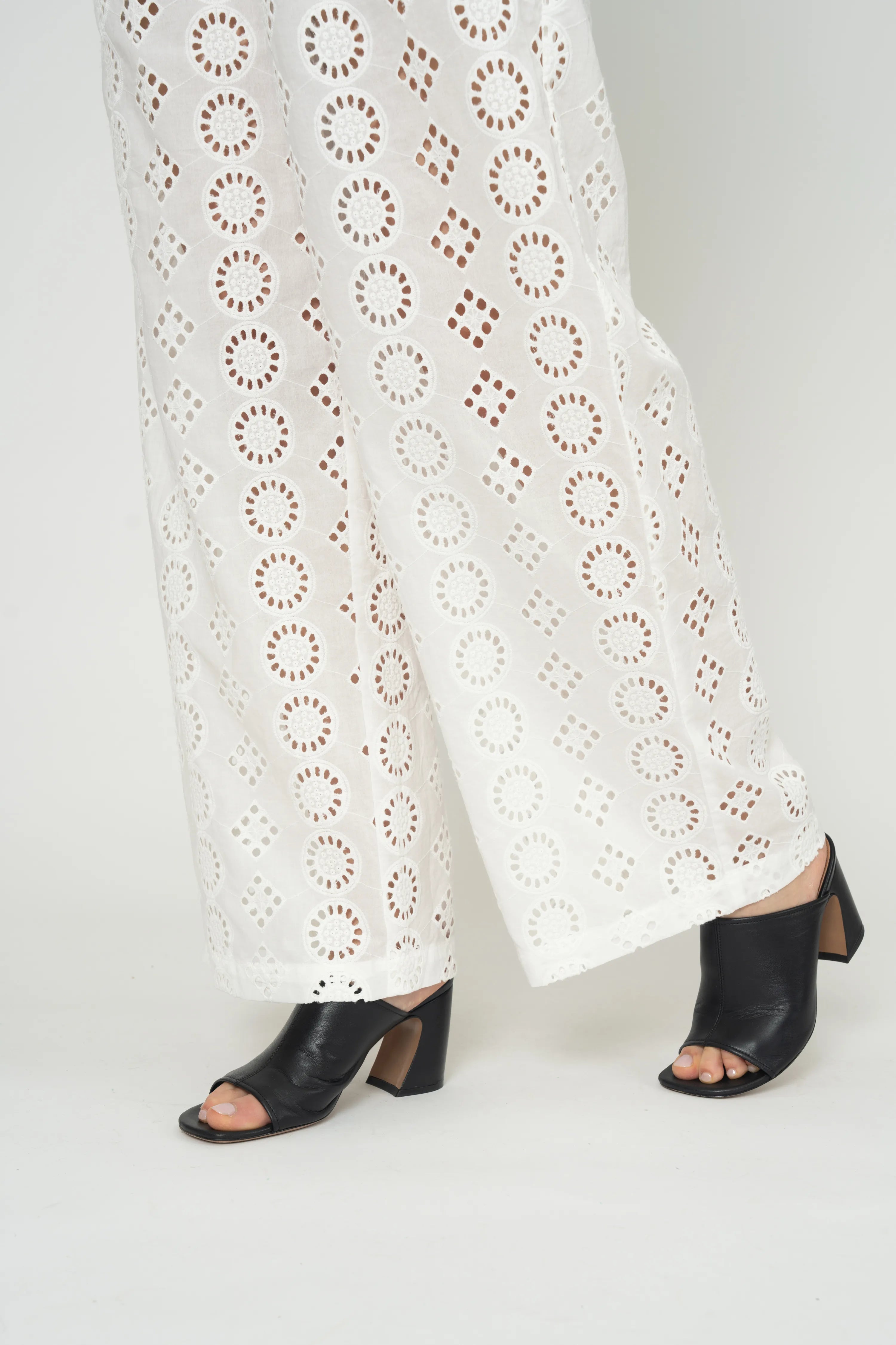 PANTALON BARBARA - BLANC