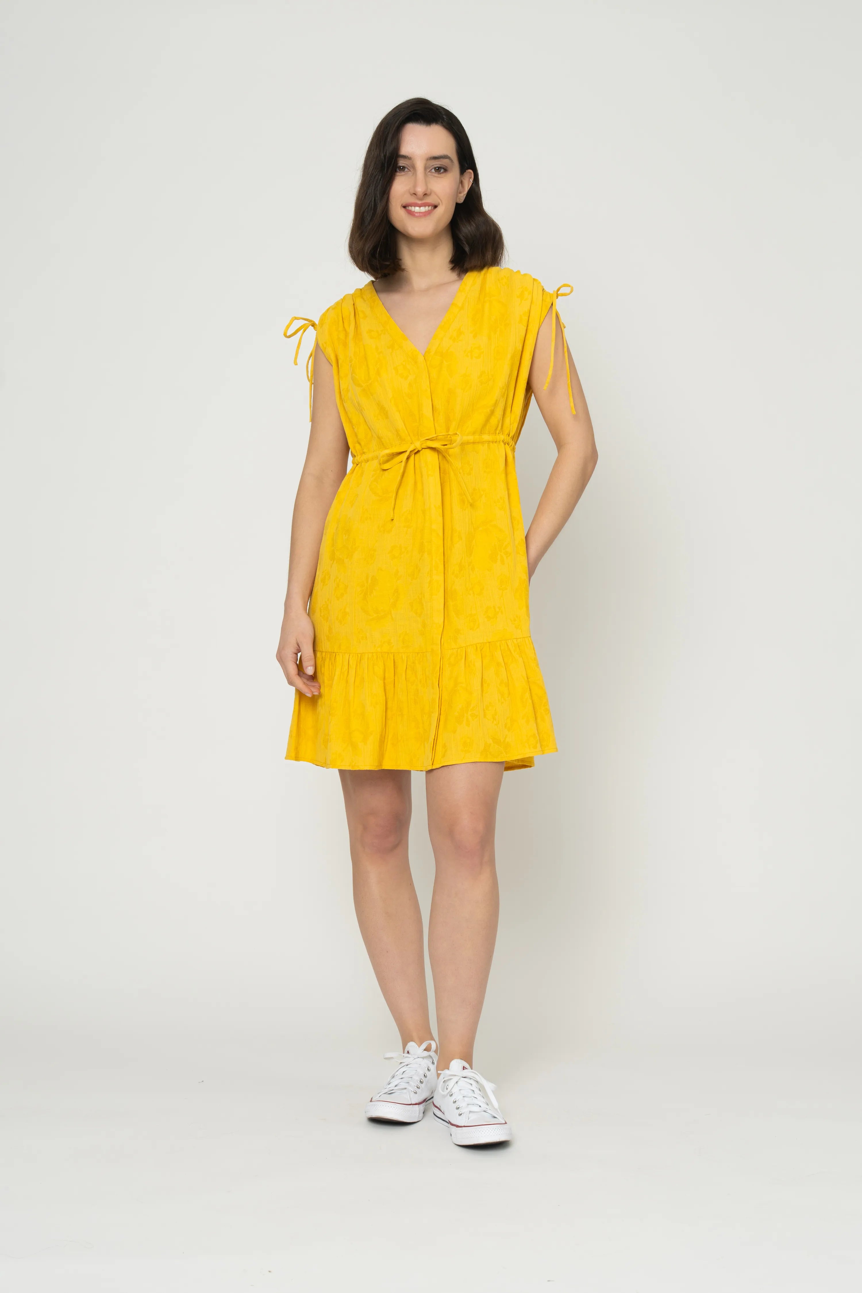 ROBE ANNAELLE - JAUNE