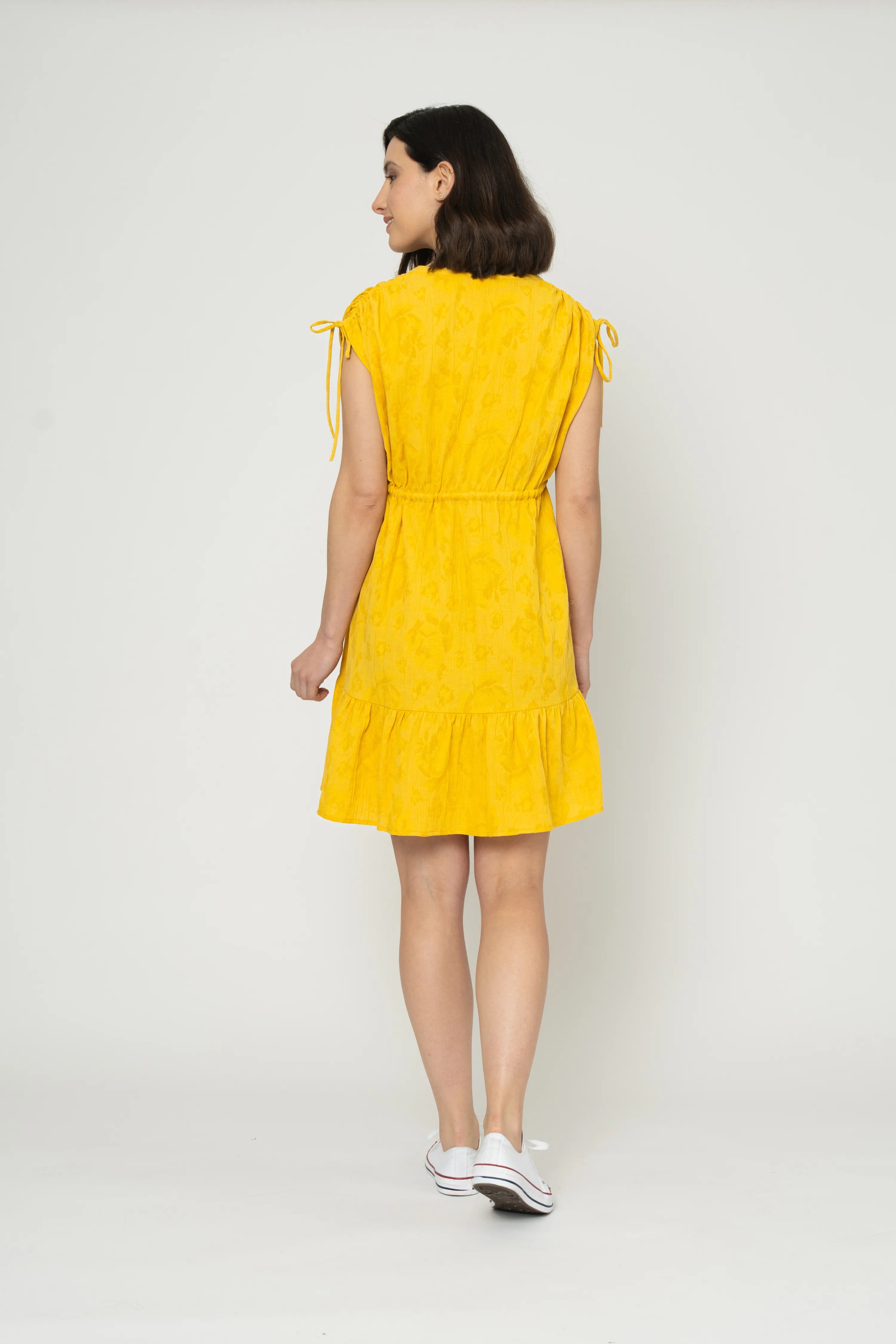 ROBE ANNAELLE - JAUNE