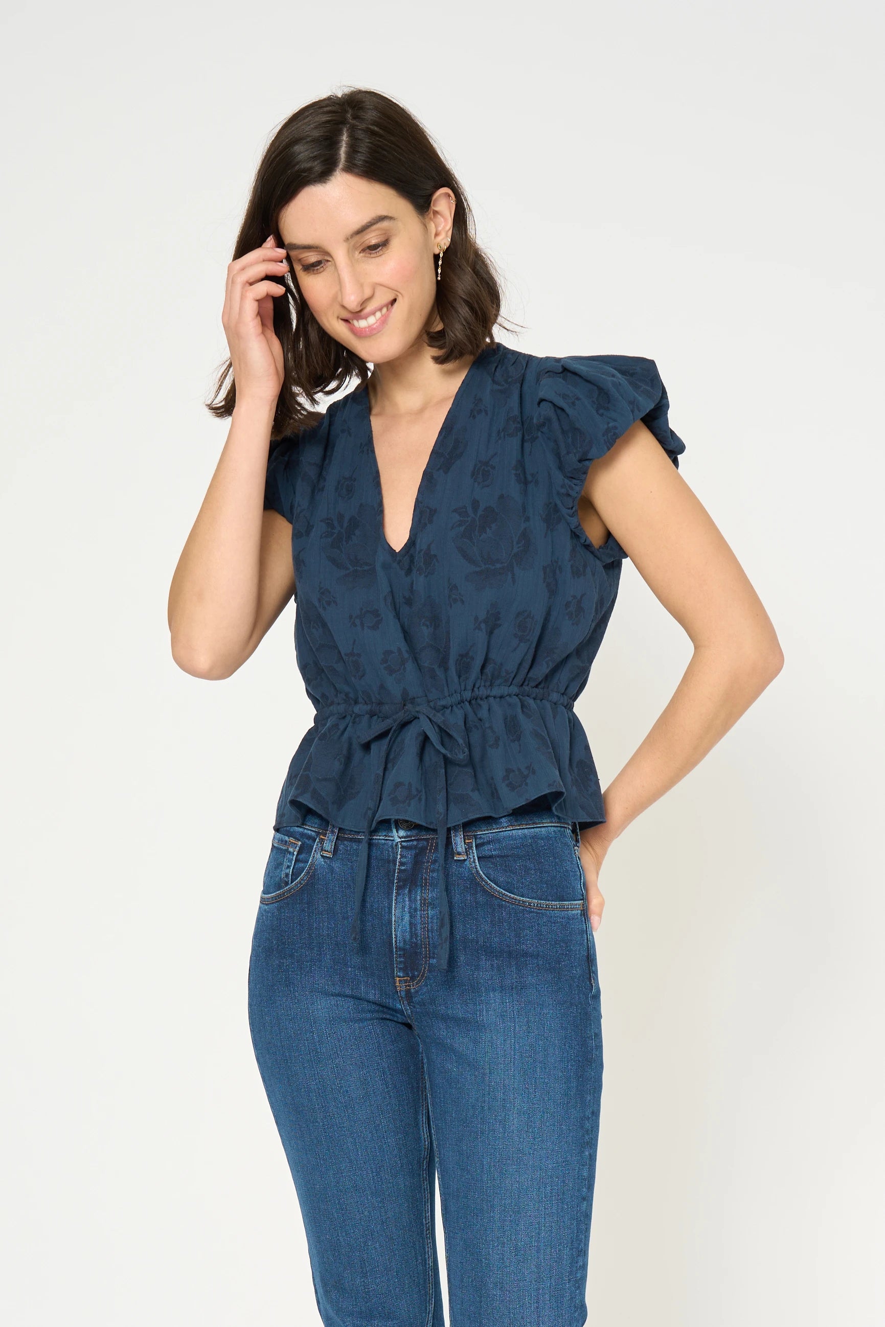 BLOUSE KAPRI - MARINE
