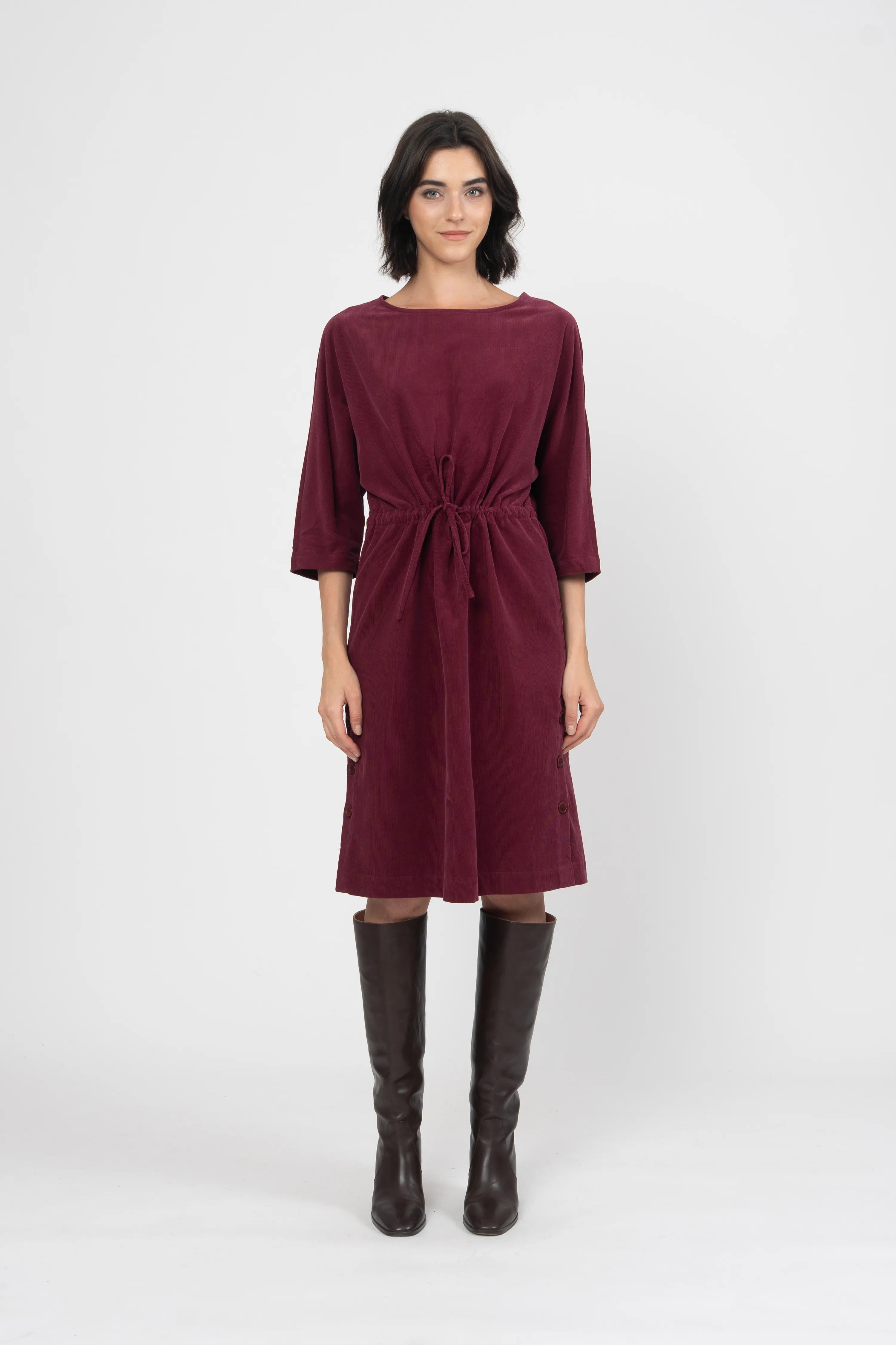ROBE RENALDA - BURGUNDY