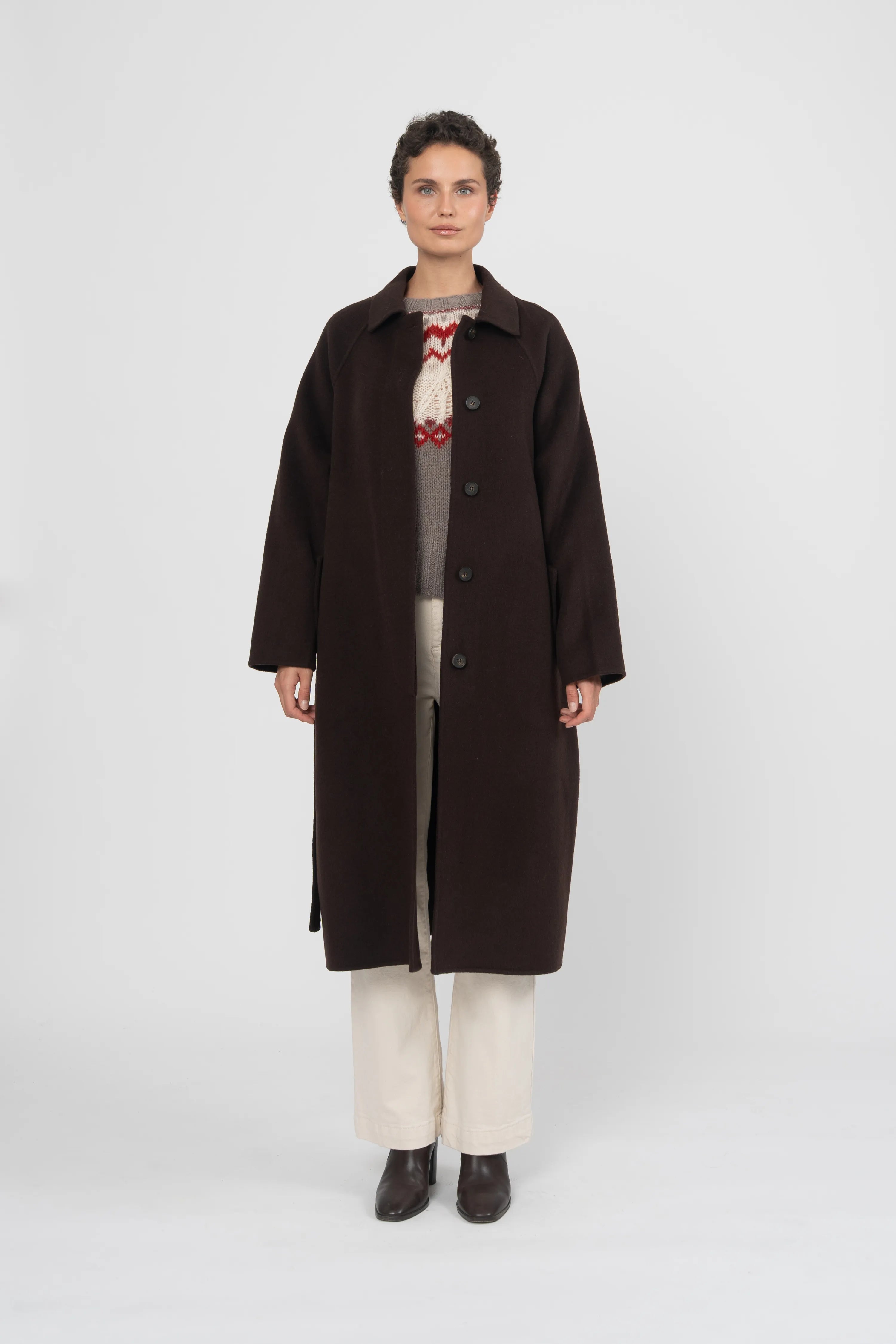 MANTEAU FLORA - CHOCOLAT