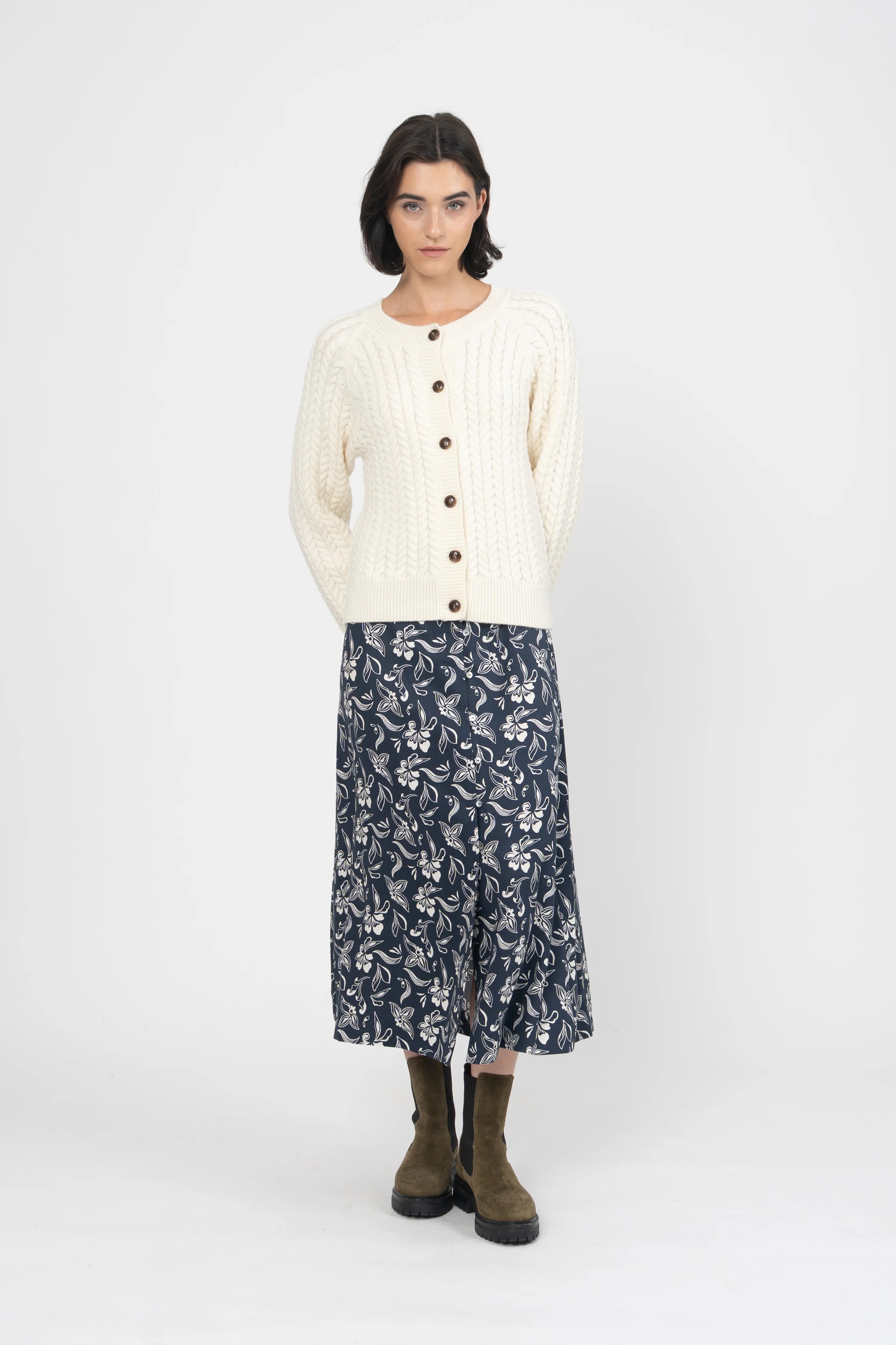 GILET MERINE - ECRU