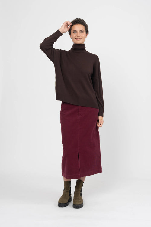 PULL MILOS - DARK BROWN