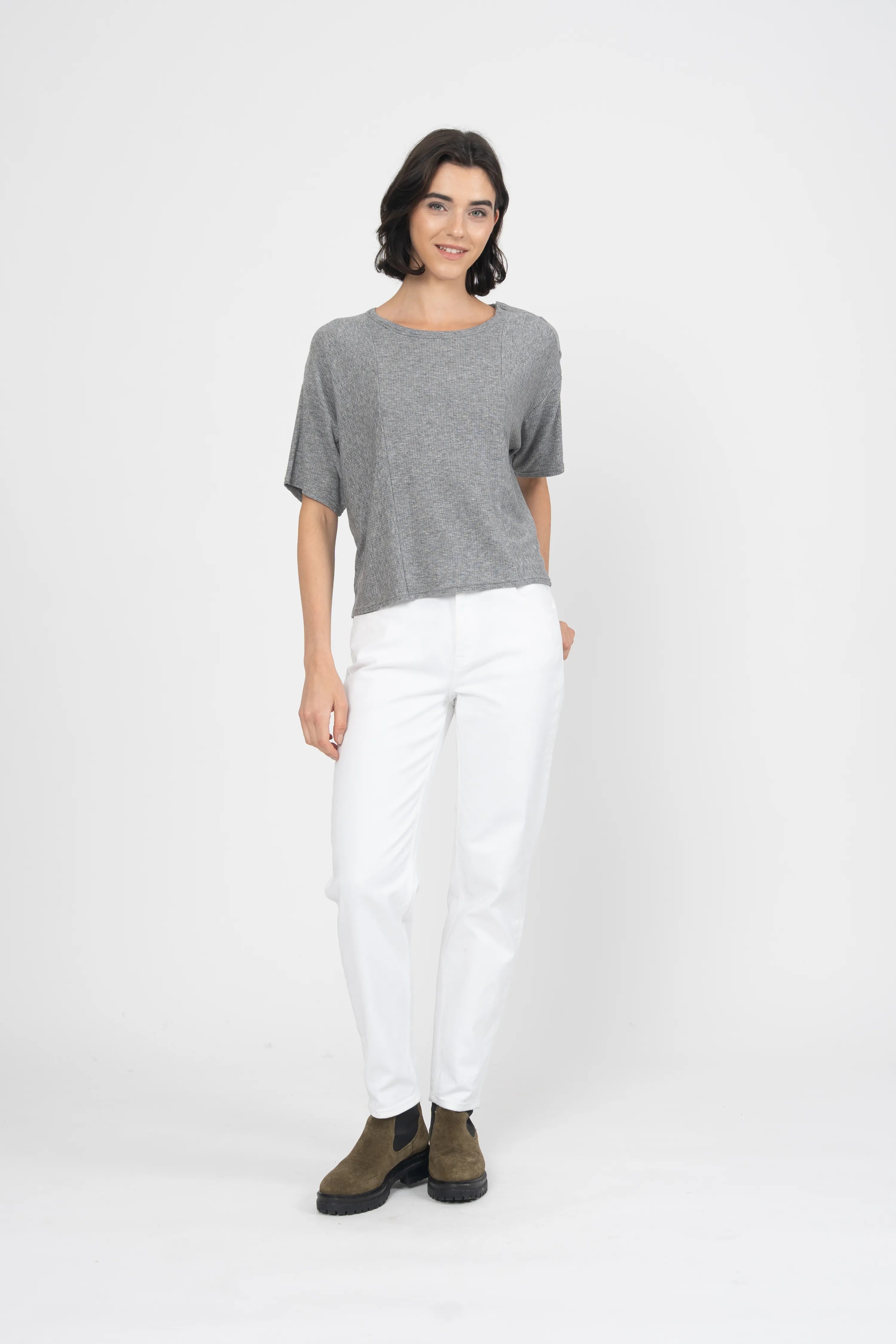 TEE-SHIRT TIB - GRIS CHINE
