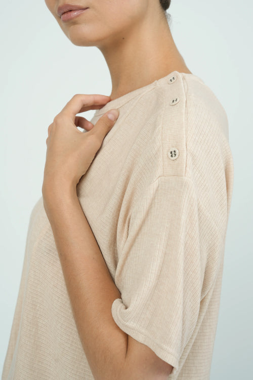 TEE-SHIRT TIB - BEIGE CHINE