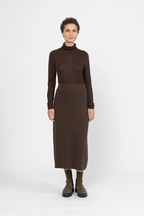 JUPE BAMO - DARK BROWN
