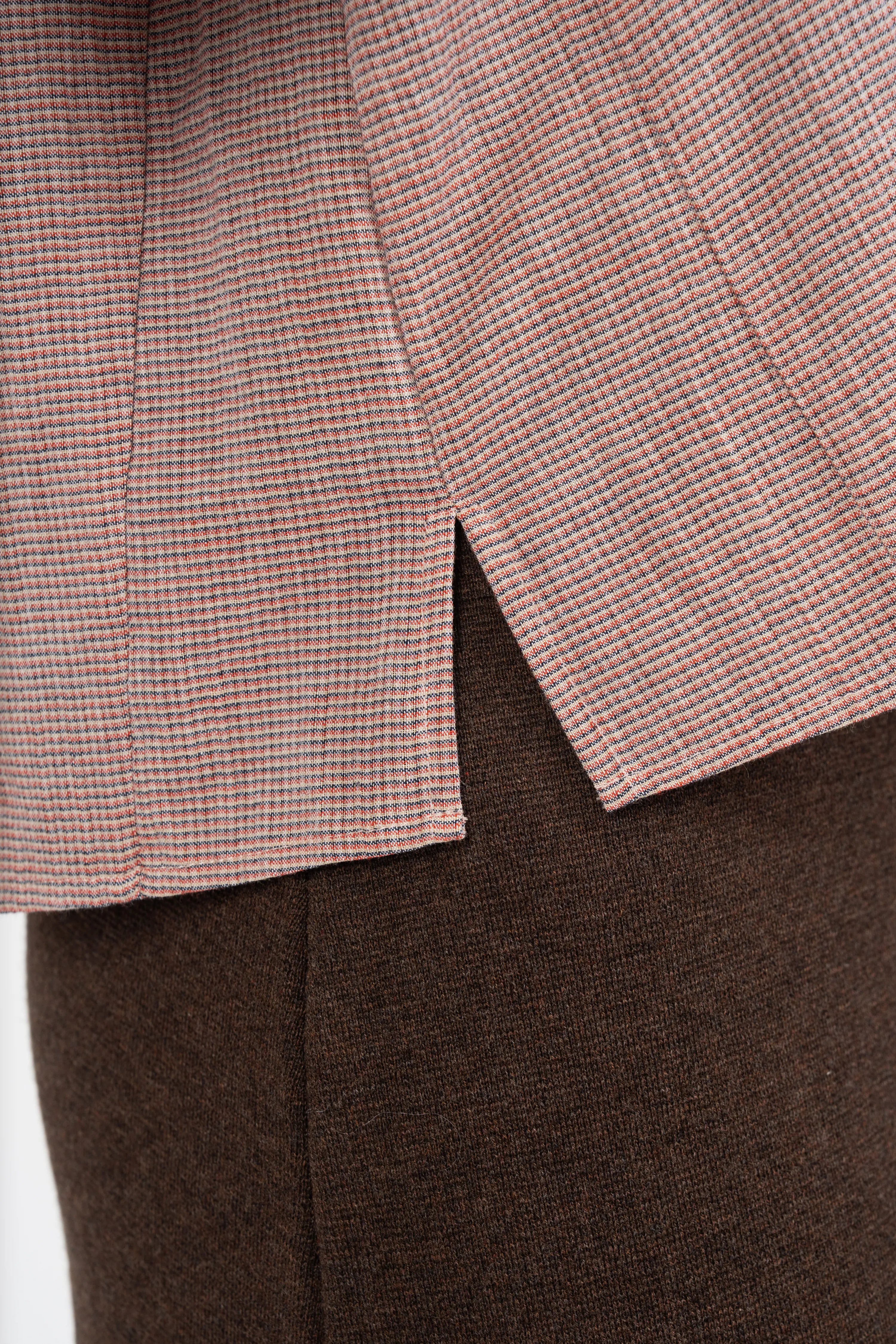 CHEMISE PIPER - BROWN CHECKS