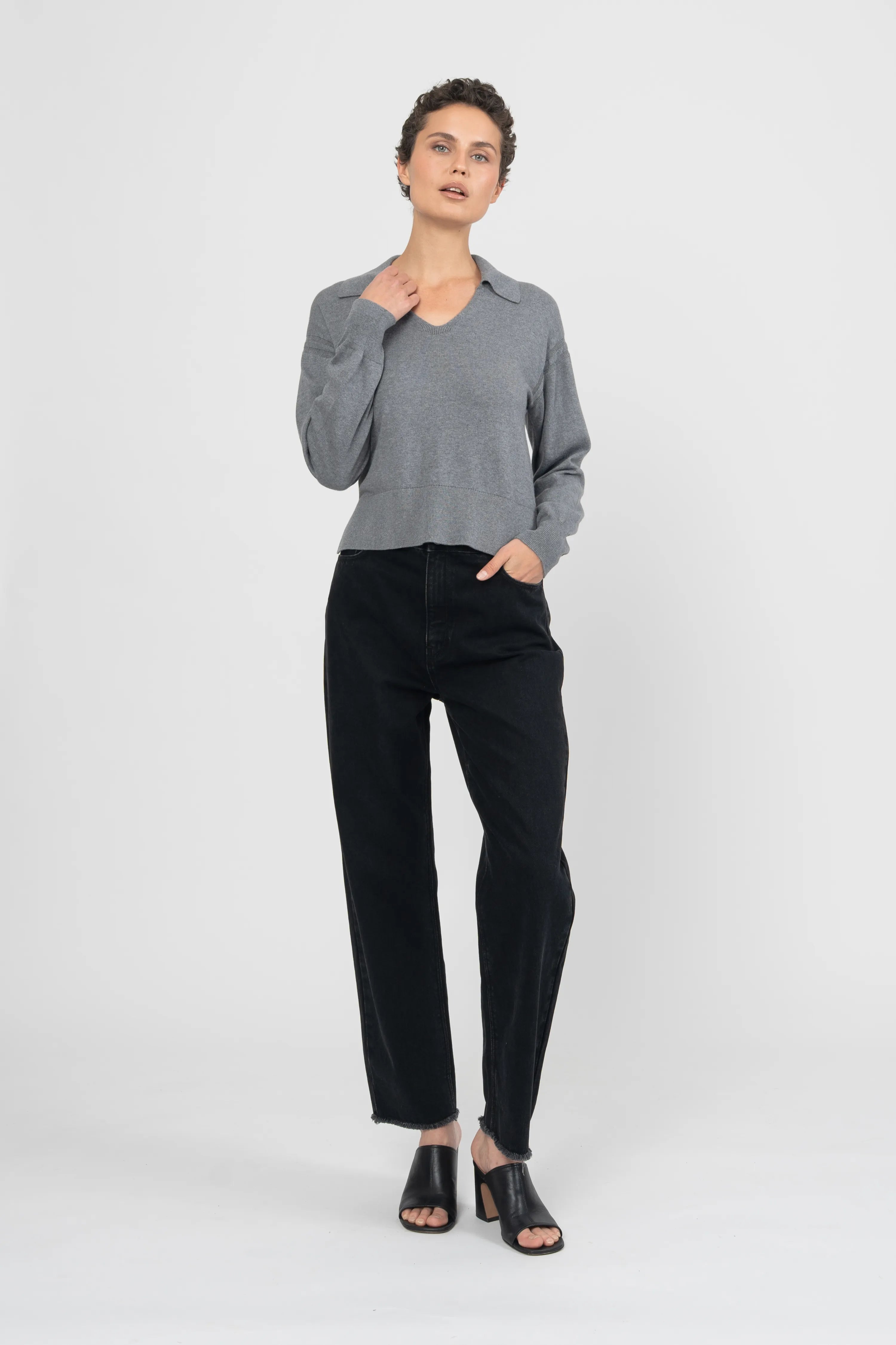 PULL MONTONI - GRIS CHINE