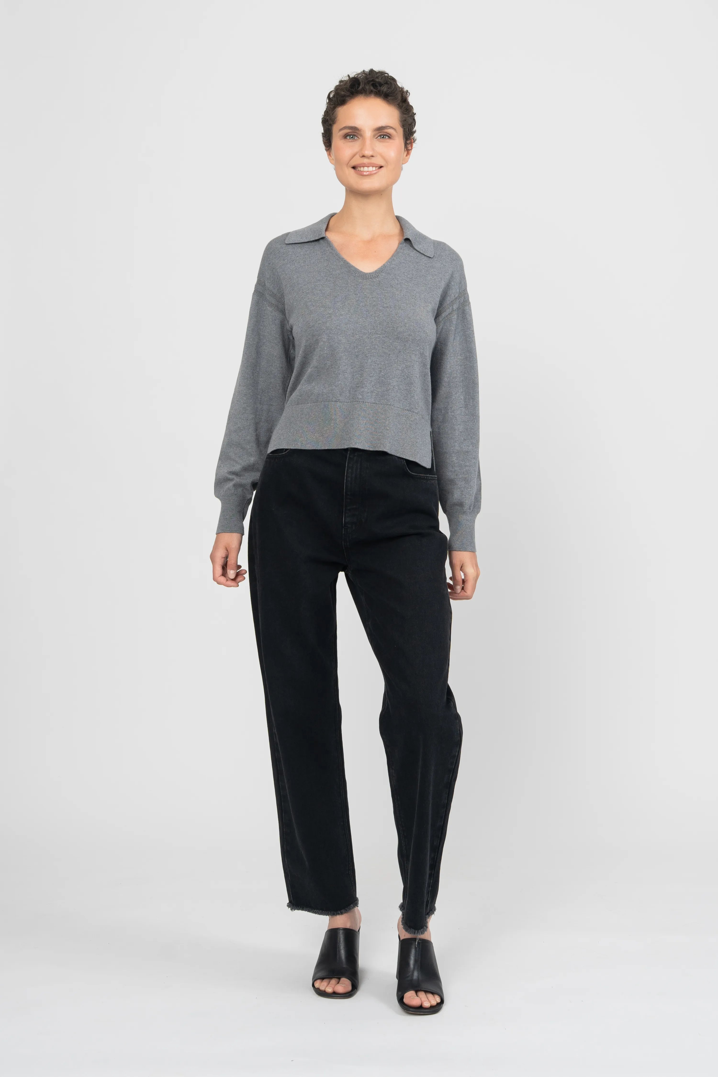PULL MONTONI - GRIS CHINE
