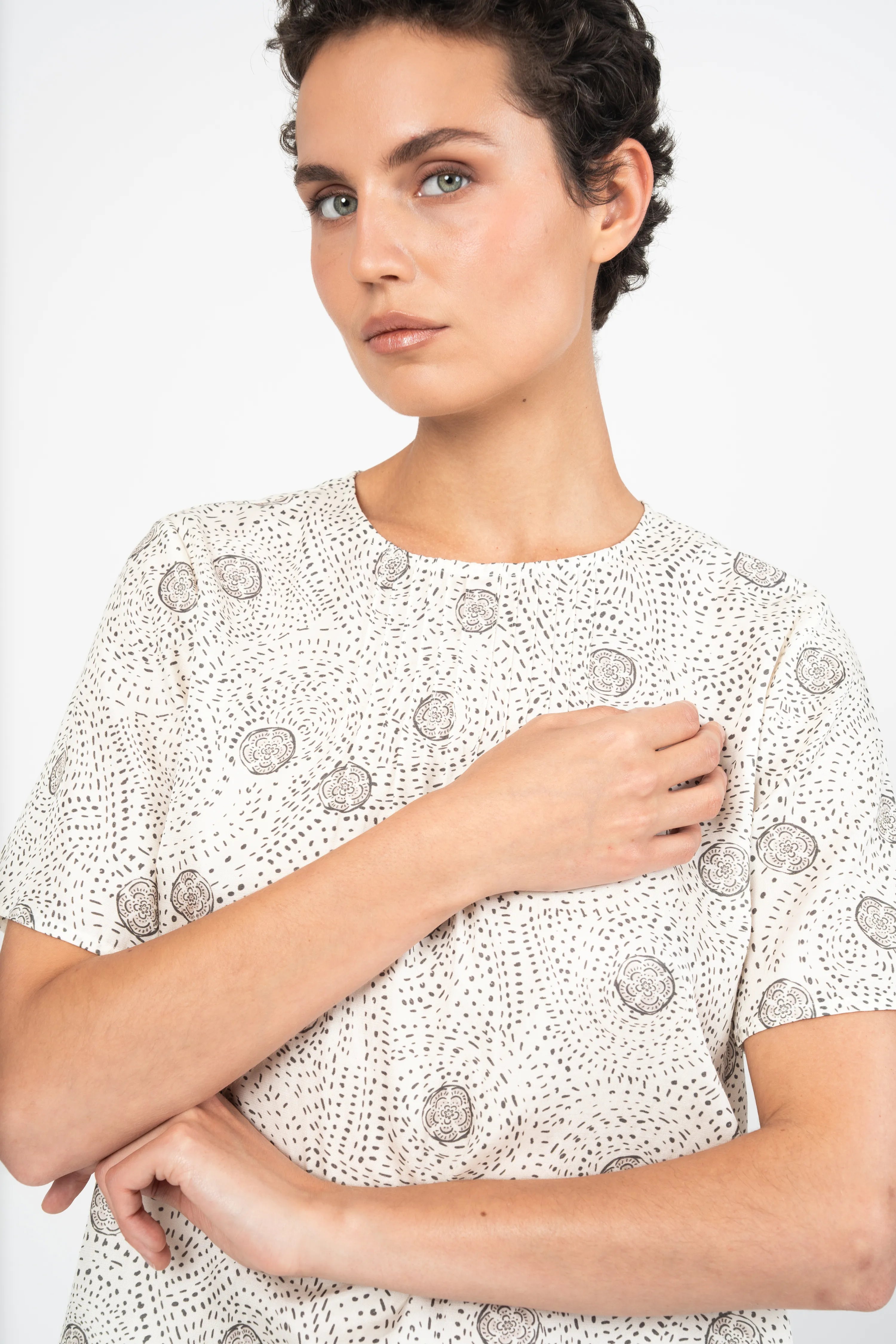 BLOUSE PAVELITO - PRINT POINTILLES