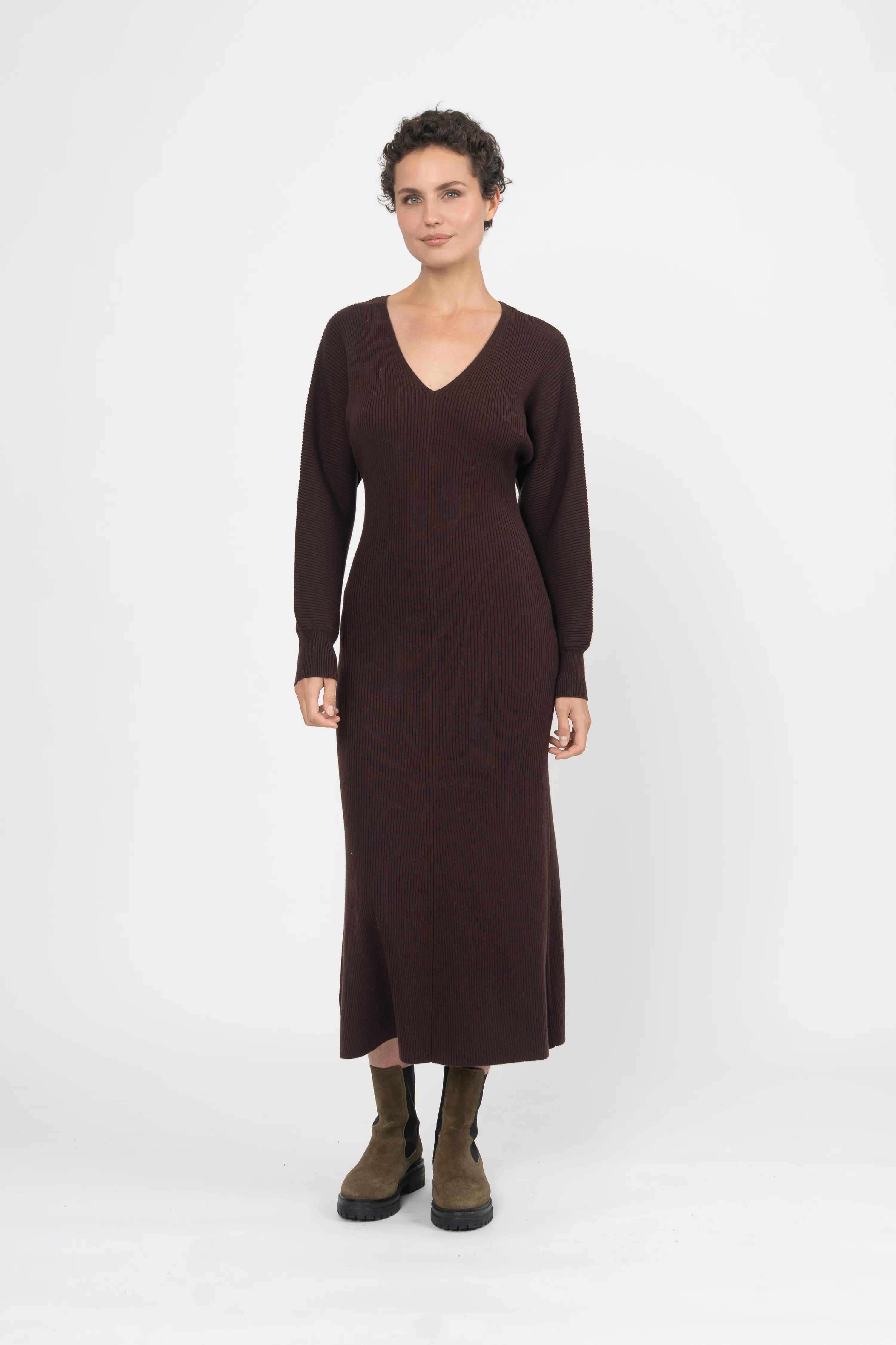 ROBE MARTINA - DARK BROWN