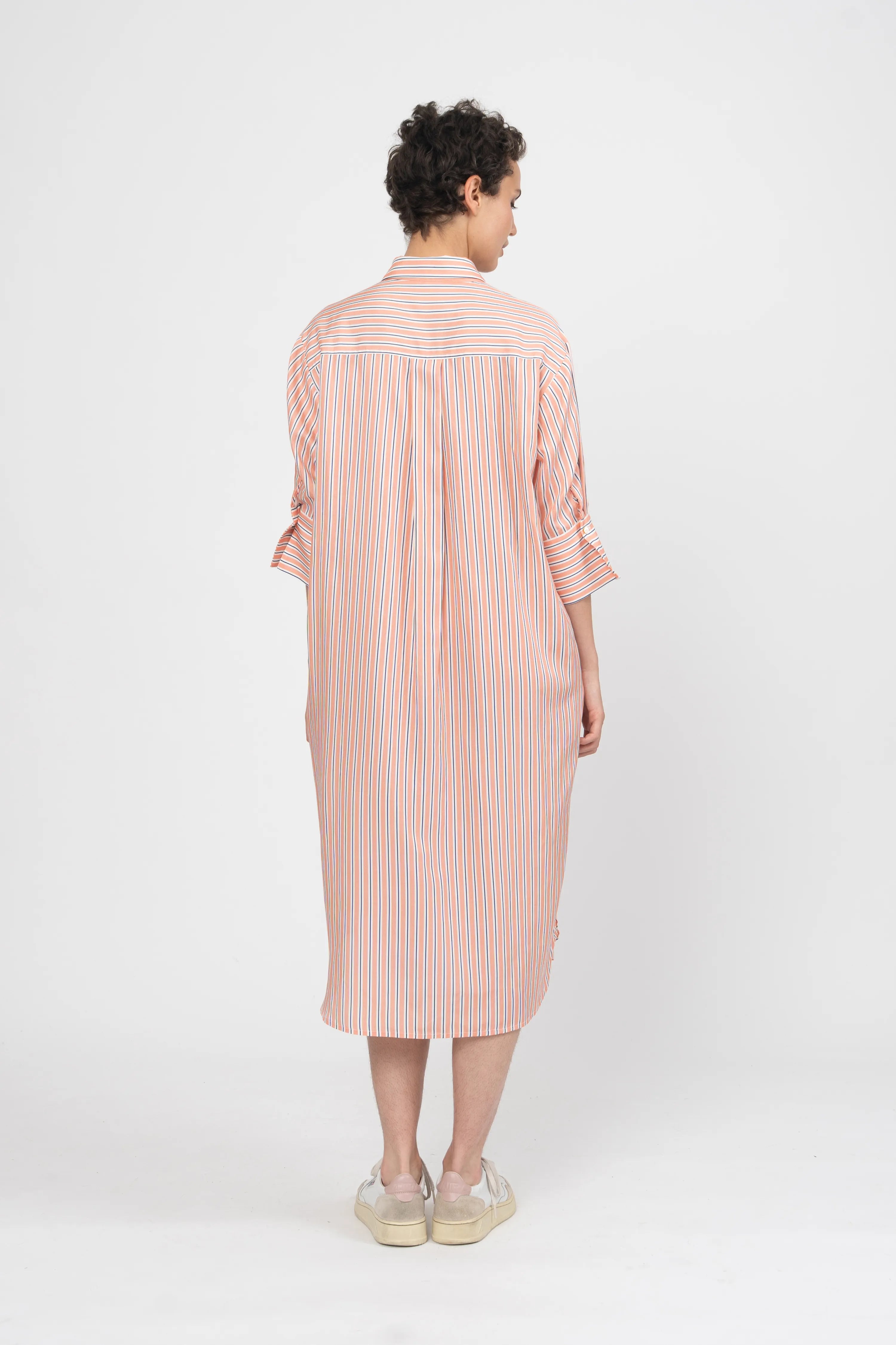 ROBE SOFINA - ORANGE STRIPES