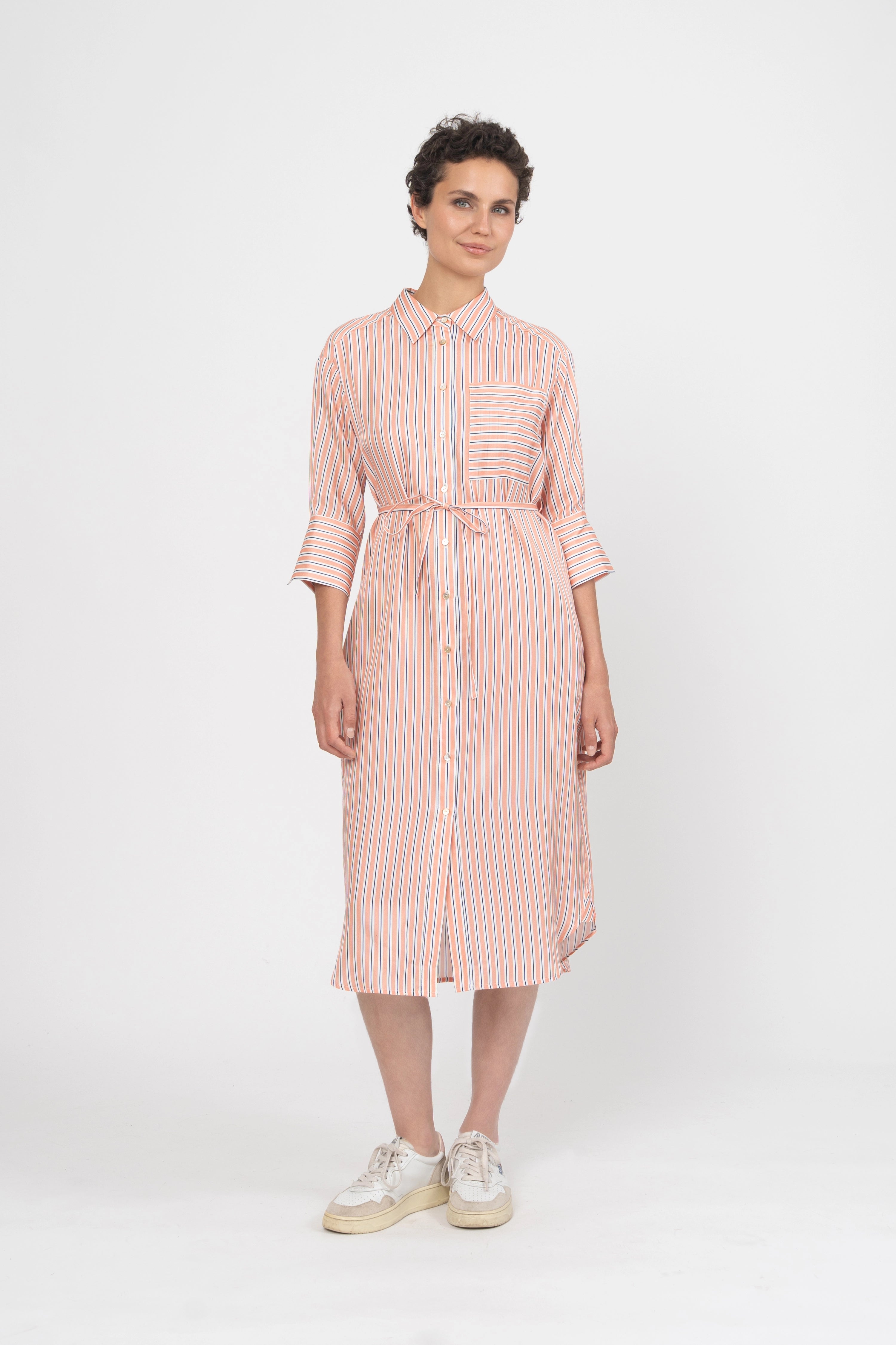 ROBE SOFINA - ORANGE STRIPES