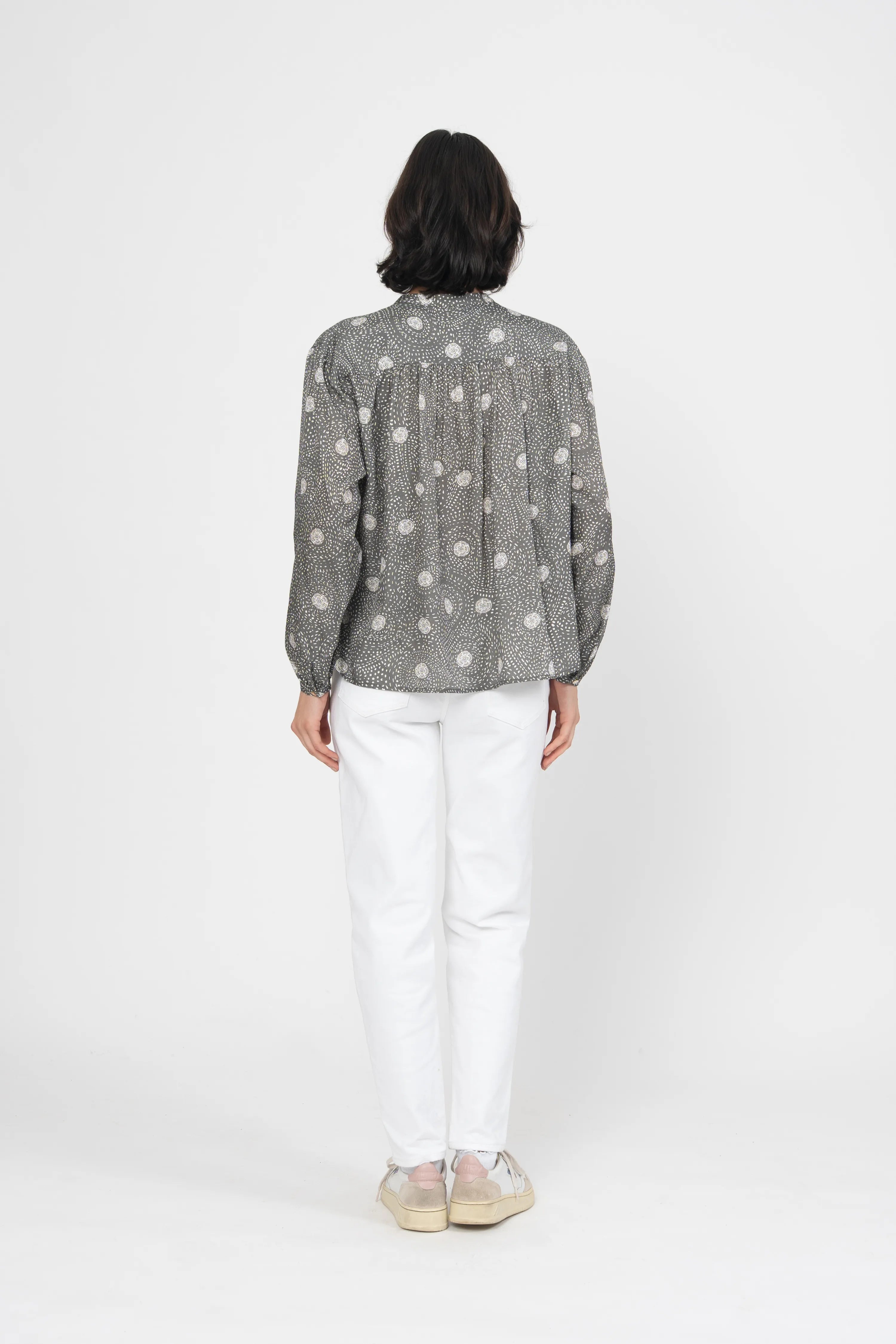 BLOUSE KASPAR - PRINT POINTILLES