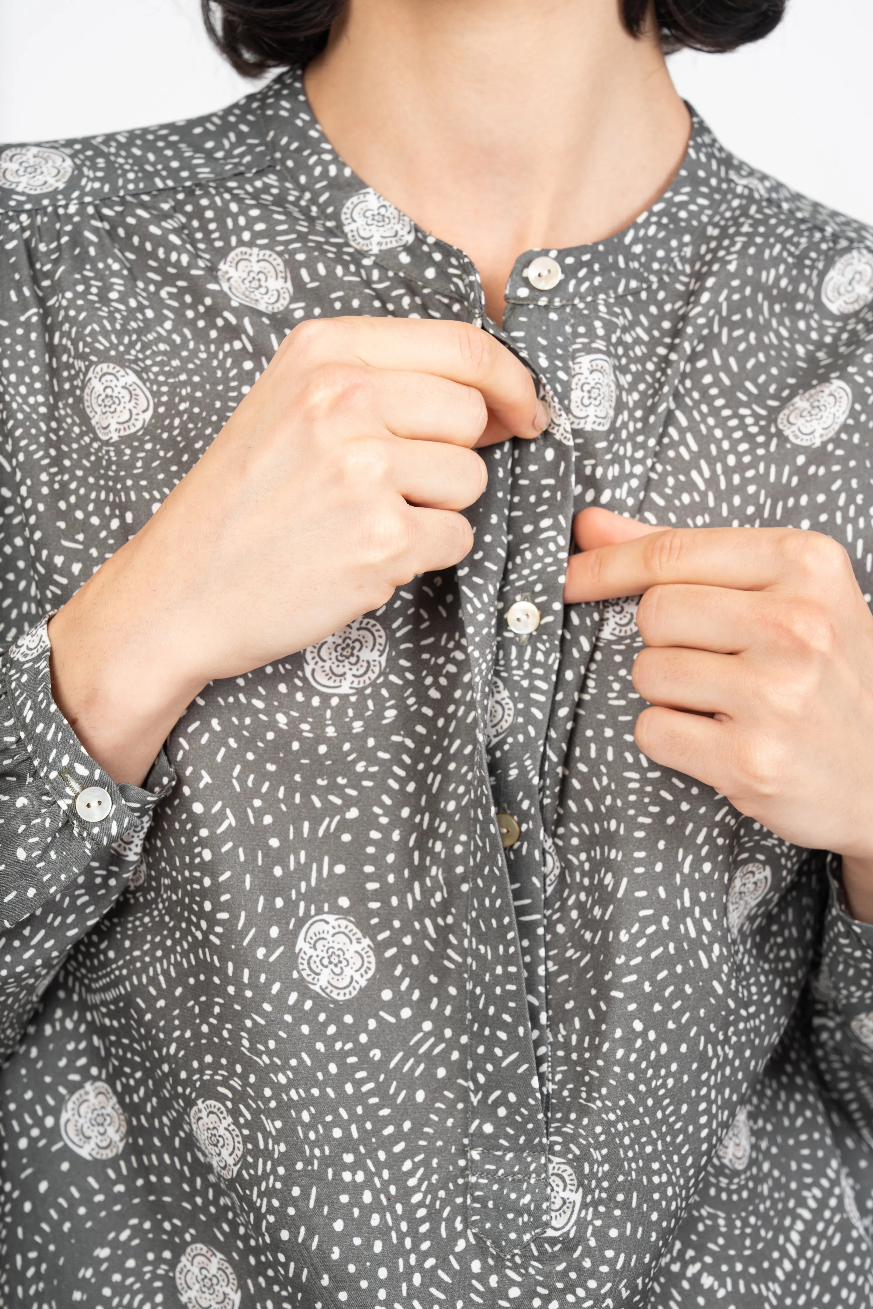 BLOUSE KASPAR - PRINT POINTILLES