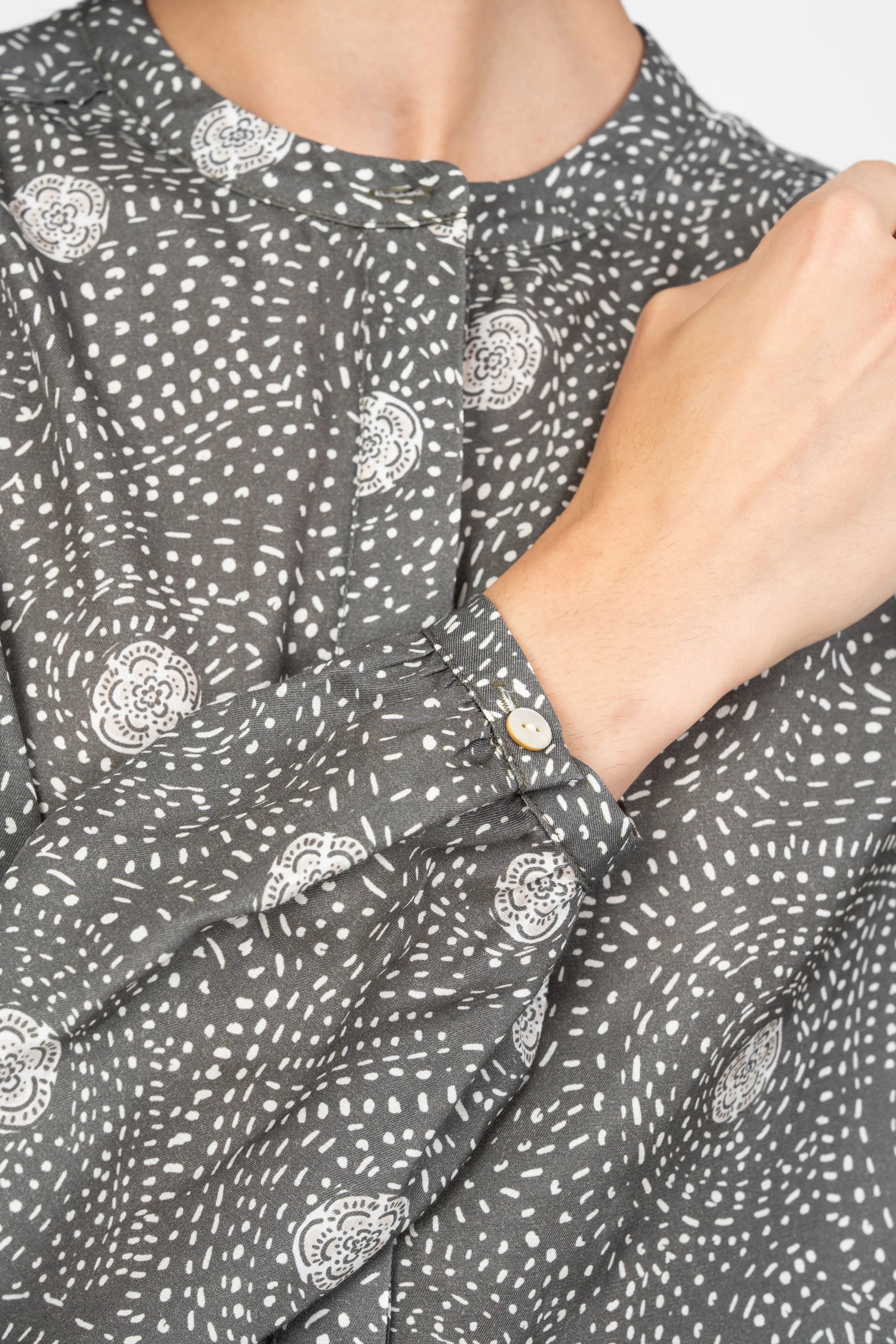 BLOUSE KASPAR - PRINT POINTILLES