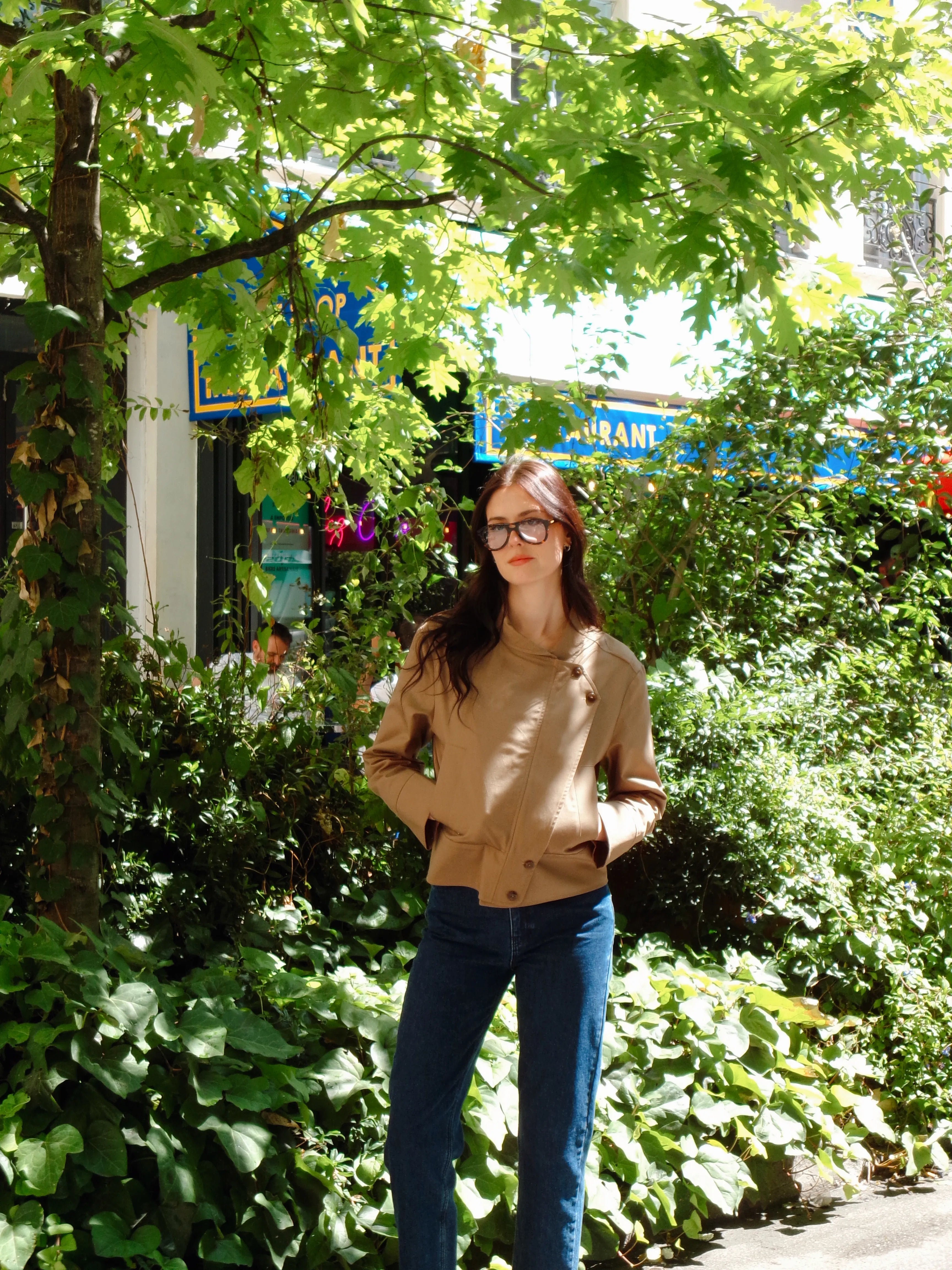 VESTE LAME - KAKI