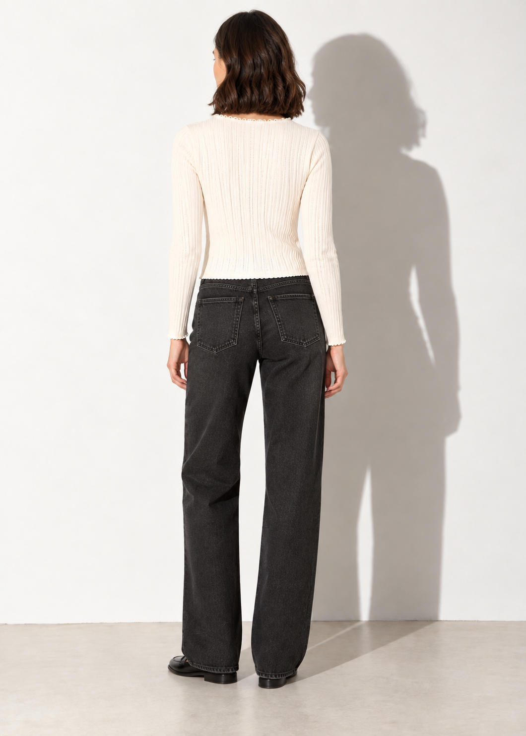 GILET TARDES - BLANC CASSE